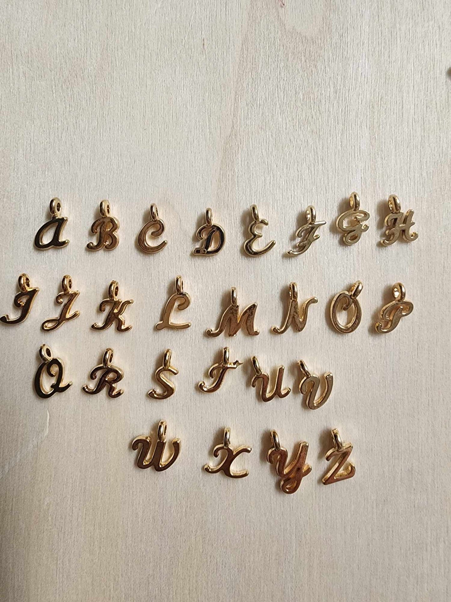 Letter Charms (ADD TO NECKLACE)