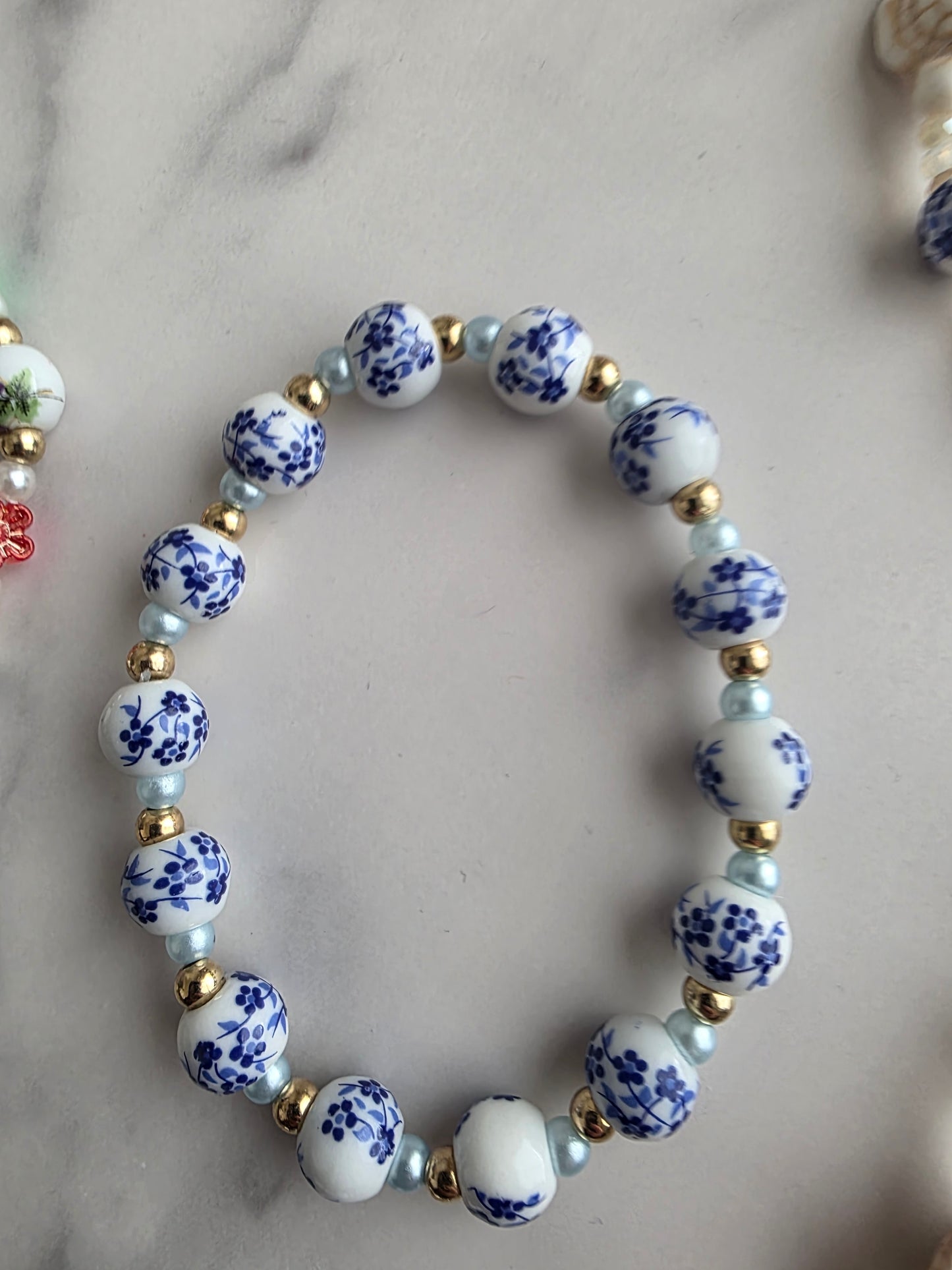 Golden Floral Bracelet