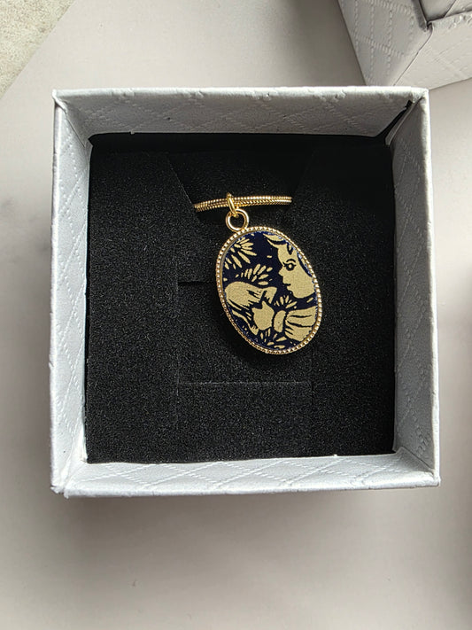 Angel Bell Christmas necklace