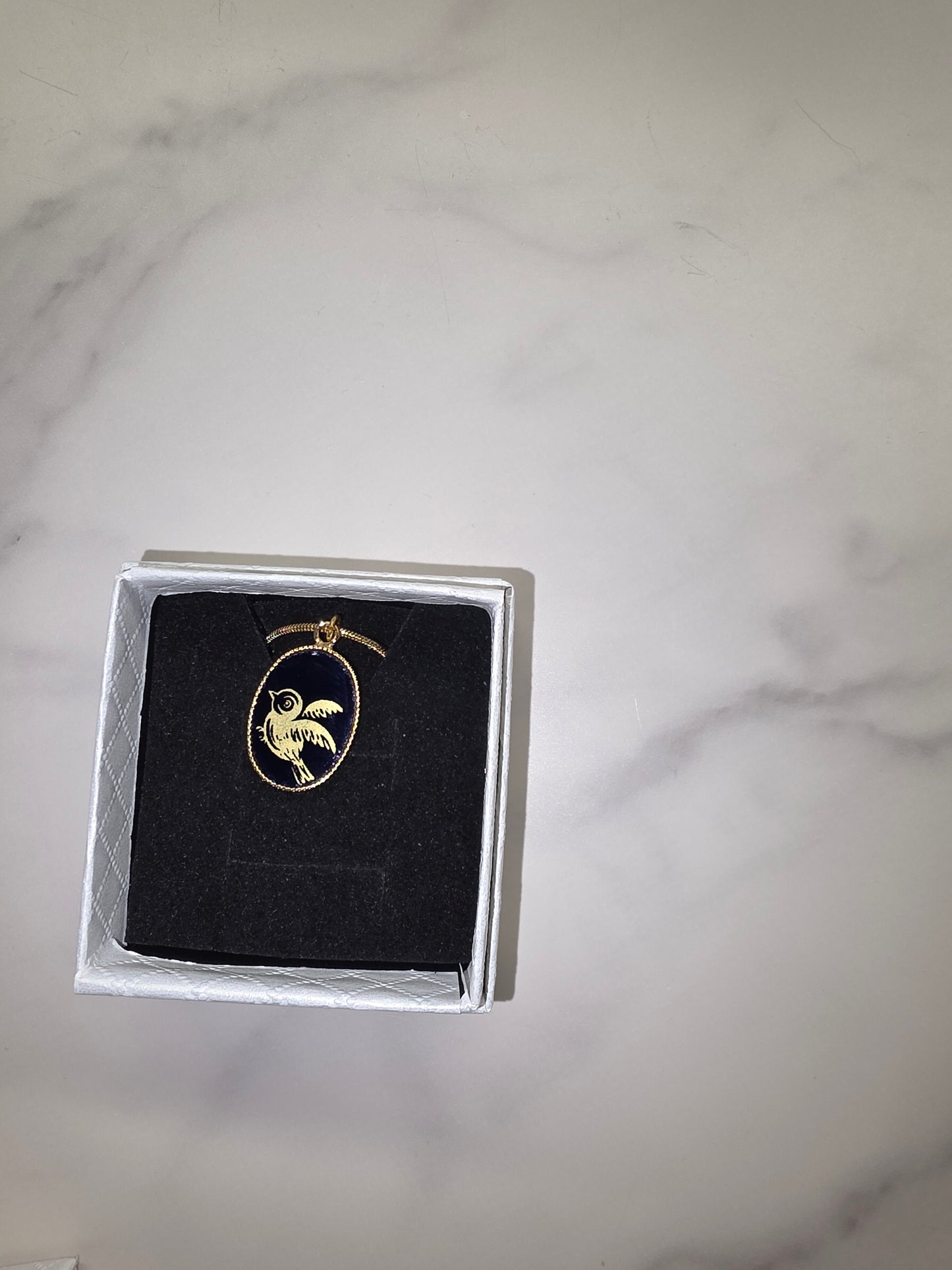 Bird Christmas necklace