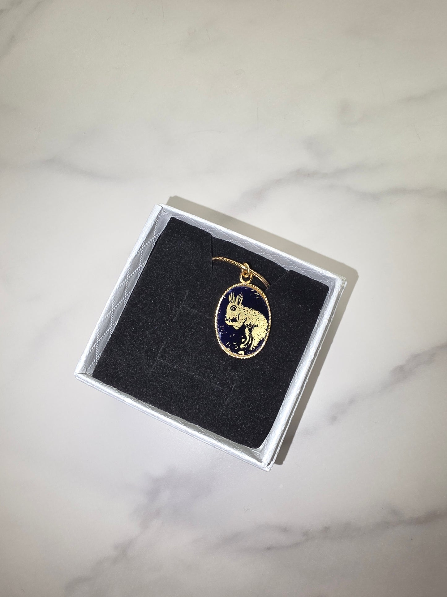 Squirrel Christmas necklace