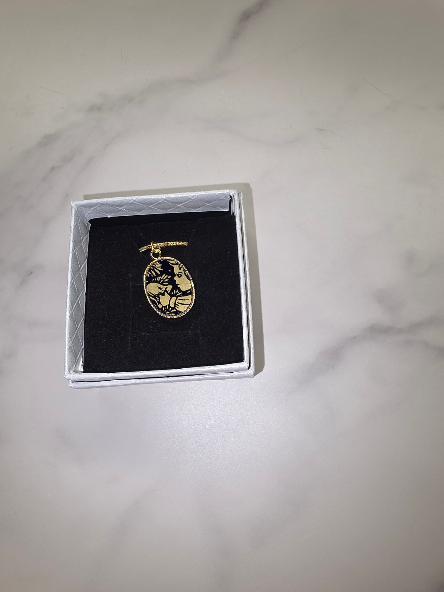 Angel Bell Christmas necklace